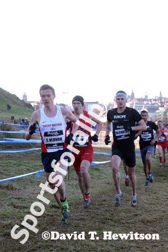 Steve Vernon during the senior mens 8k BUPA Great Edinburgh Cross Country. Photo: David T. Hewitson/Sports for All Pics